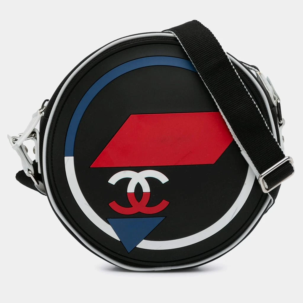 Chanel Chanel Multicolor Canvas And Rubber Airlines Round Crossbody Bag 1