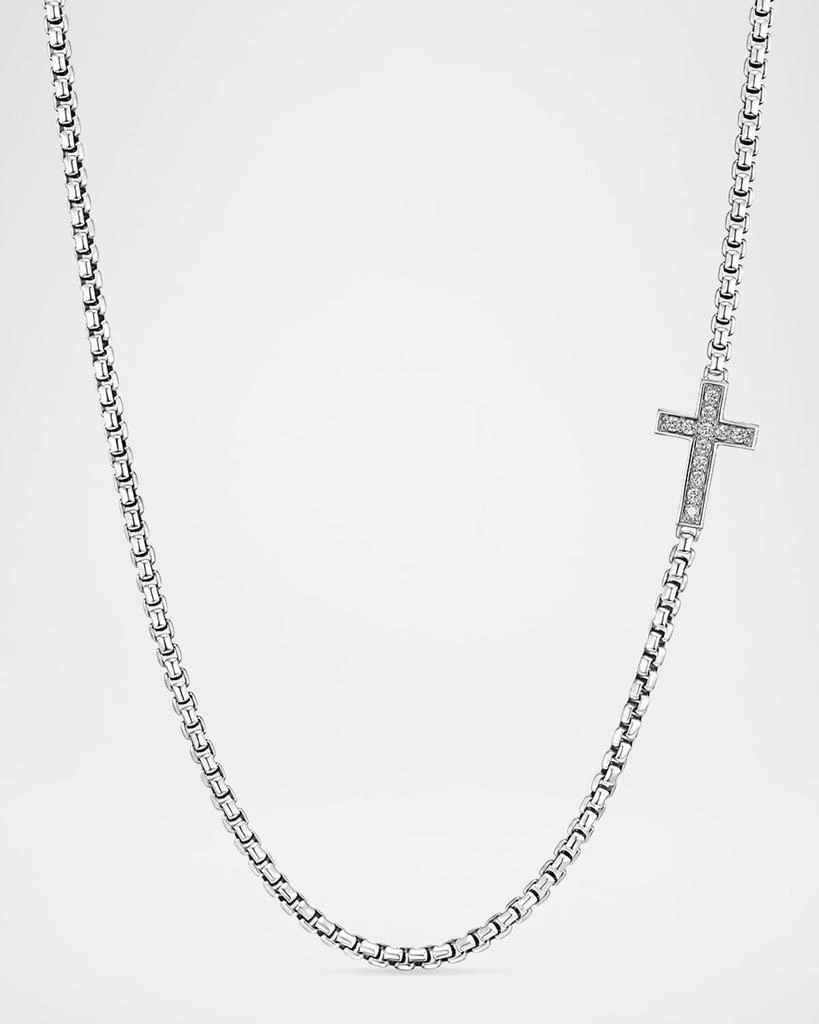 David Yurman Men's Sideways Cross Station Necklace, 20"L 1