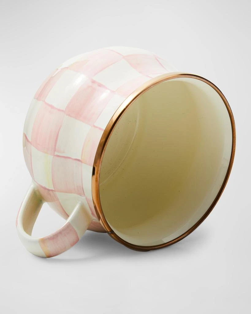 MacKenzie-Childs Rosy Check Enamel Teacup 3