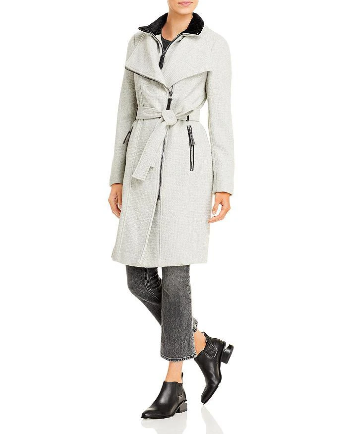 Calvin Klein Contrast Trim Belted Coat 2