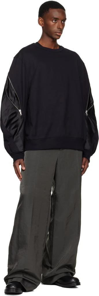 Dries Van Noten Navy Contrast Sweatshirt 4