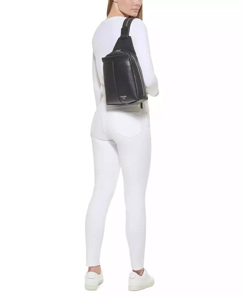 Calvin Klein Millie Convertible Leather Sling Bag, Backpack 3