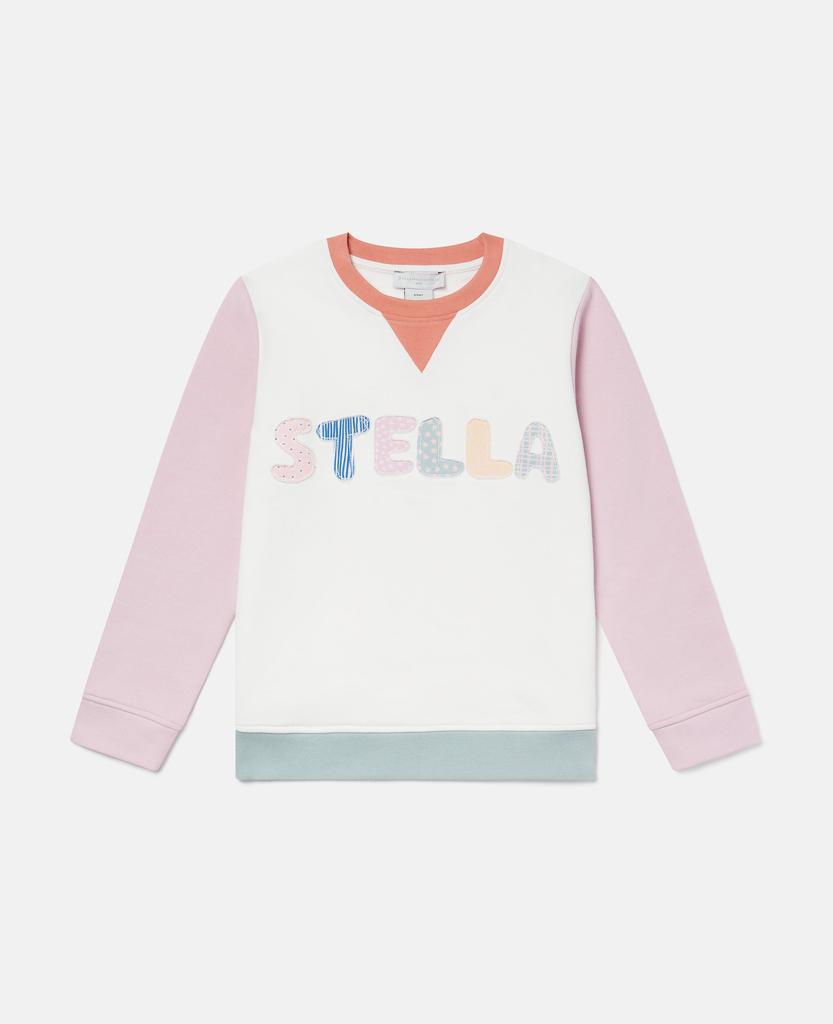 Stella McCartney Stella McCartney - Logo Graphic Embroidered Sweatshirt, Multicolour, Size: 4