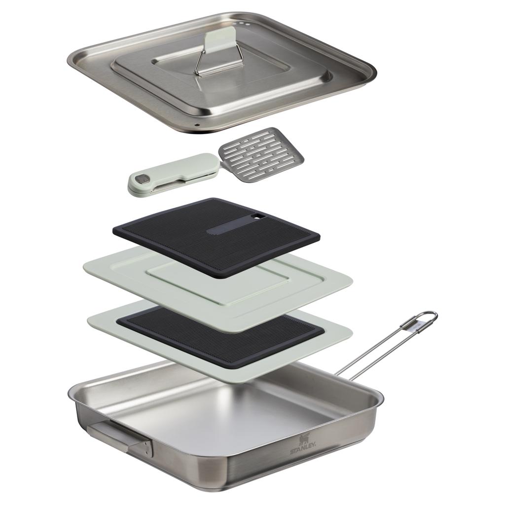 Stanley The Wildfare Pro Square Pan Cookset 5-piece set | 2 QT