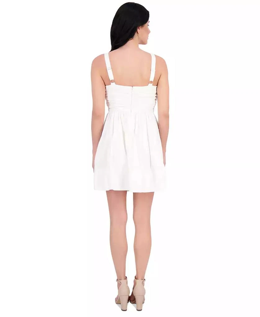 Kensie Women's Ruched Rosette Mini Dress 3
