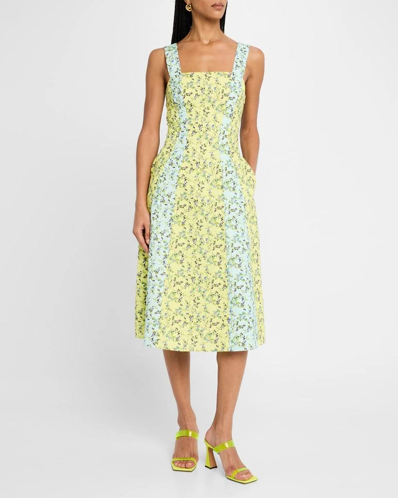 Rachel Antonoff Sloane Sleeveless Floral Midi Dress 4