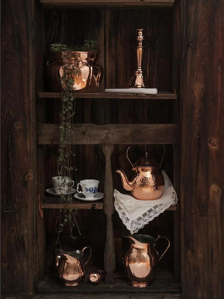 Coppermill Kitchen Vintage-Inspired Copper Hand-Hammered Teapot 6