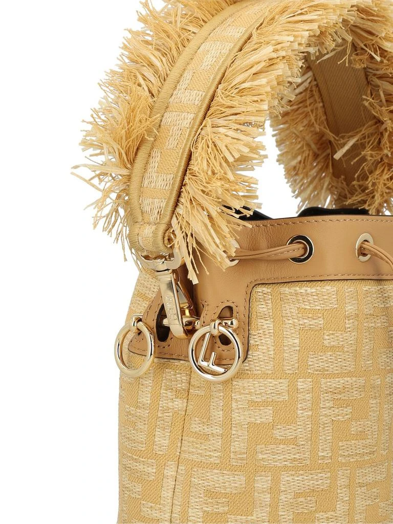 Fendi Fendi Mon Tresor FF Jacquard Drawstring Bucket Bag 4