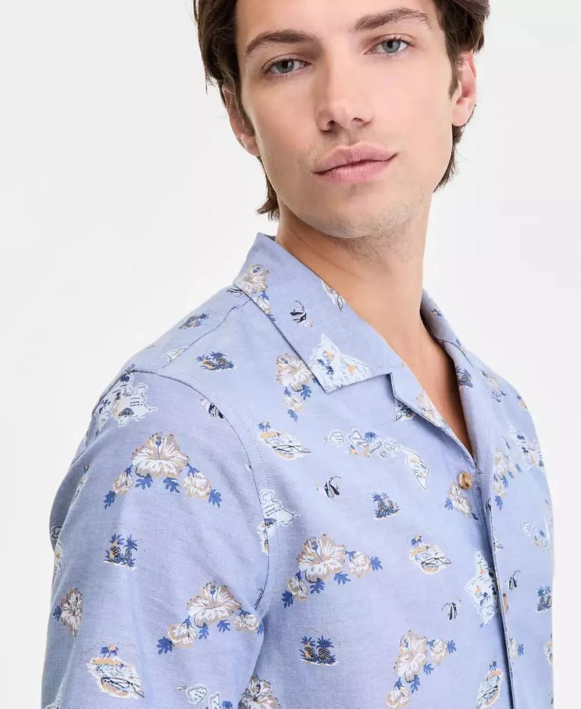 Nautica Men's Classic-Fit Printed Button-Down Camp Shirt 3