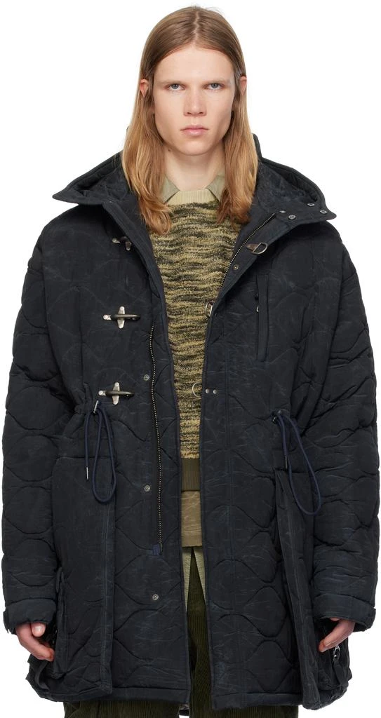 ANDERSSON BELL Black Lace-Up Fishtail Coat 1