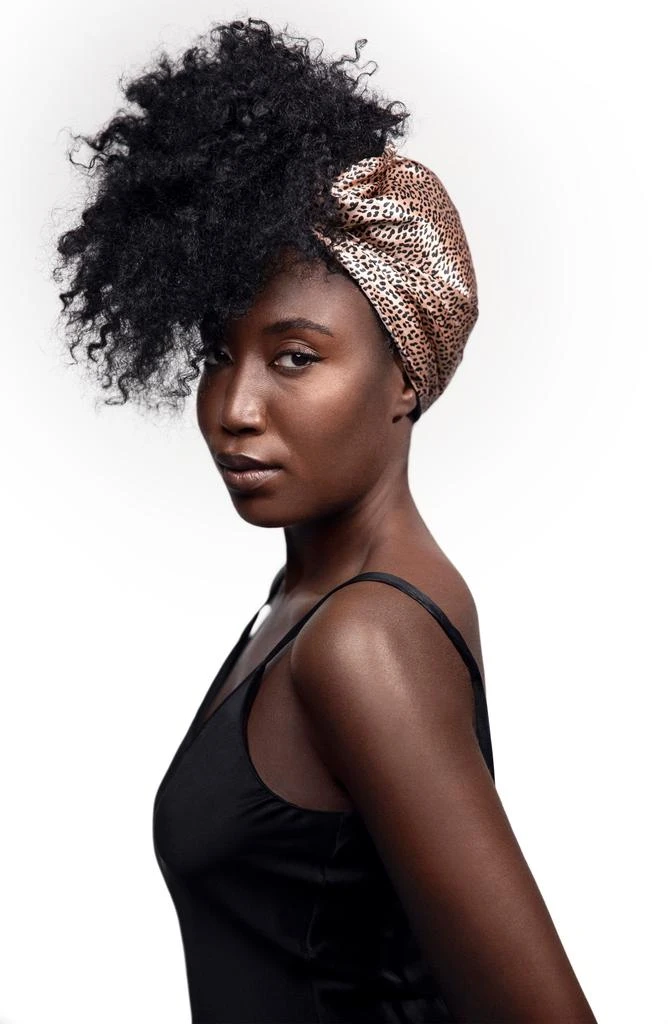 Slip Wild Leopard Silk Hair Wrap 4