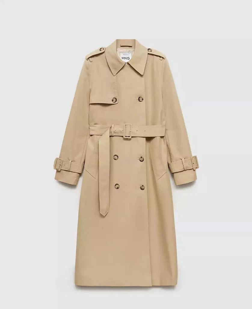 Mango Women's Double-Breasted Cotton Trench Coat 6