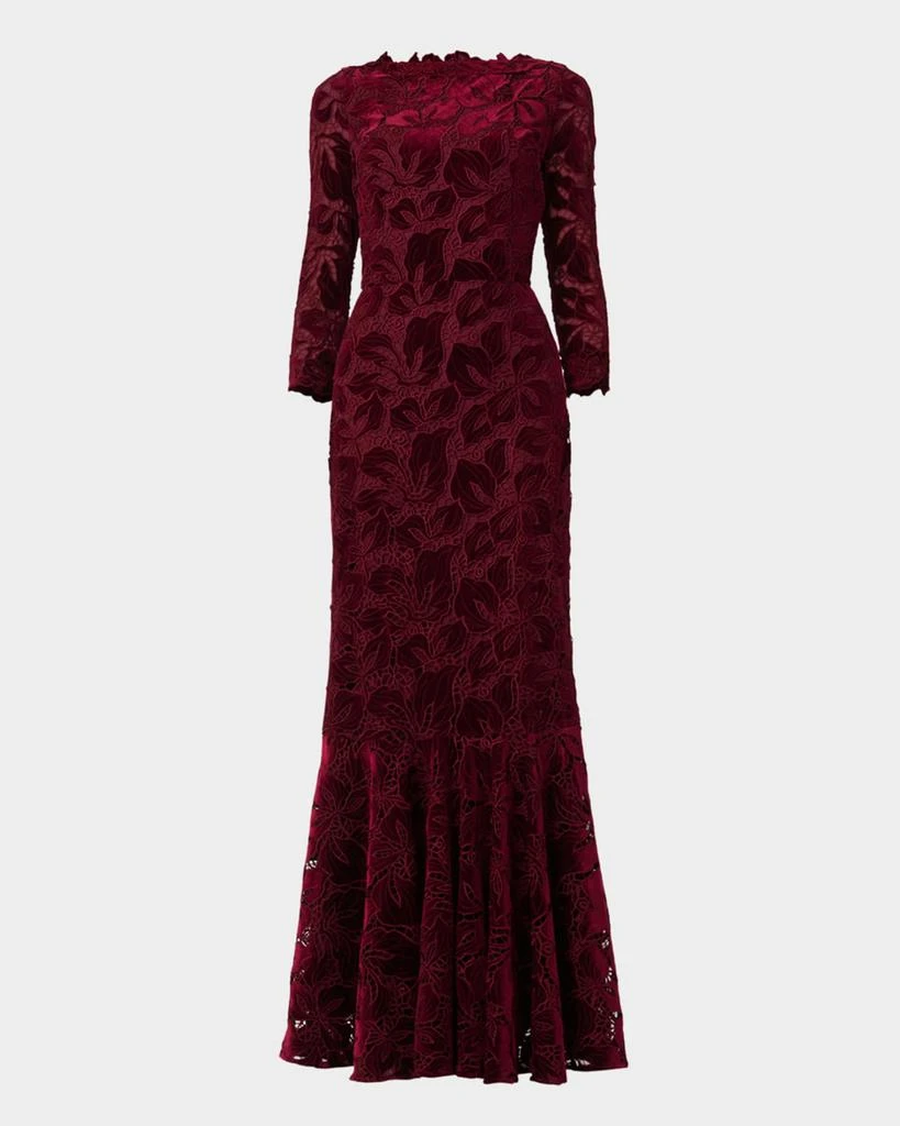 Shoshanna Raven Cap-Sleeve Floral Lace Gown - Dresses & Skirts - Free  Shipping - BeyondStyle
