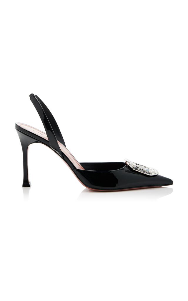 サンダル・ミュール AMINA MUADDI Grape leather Charlotte pumps Amina Muaddi Grape leather Charlotte pumps - High Heels