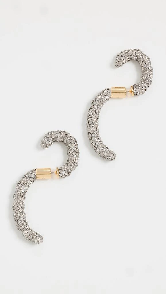DEMARSON Luna Braided Pave Earrings 5