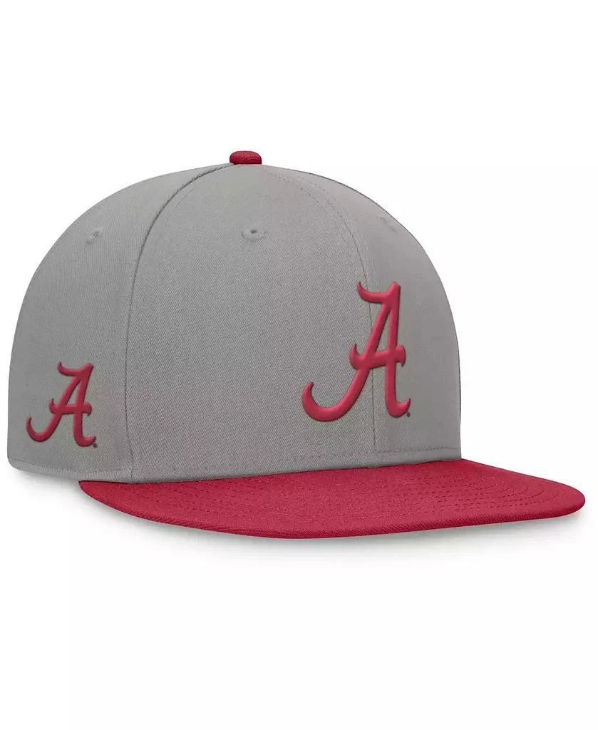 Top of the World Men's Gray/Crimson Alabama Crimson Tide Rally Two-Tone Fitted Hat 2