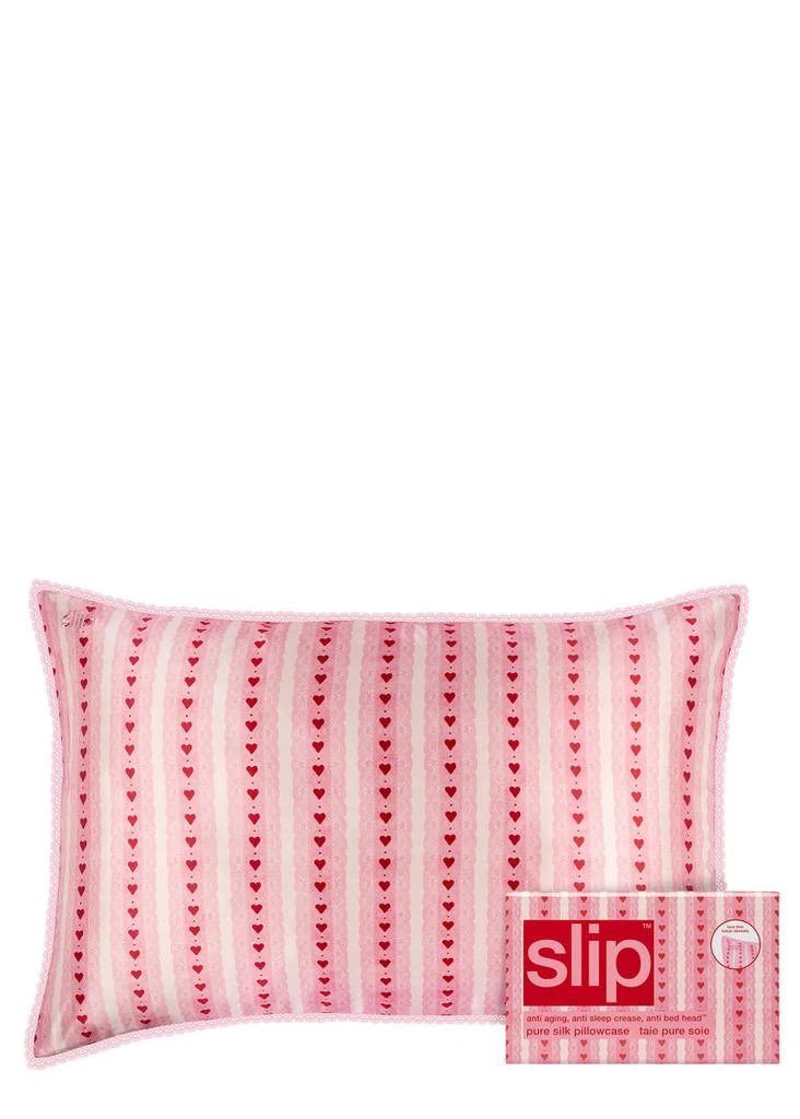 Slip Pure Silk Queen Pillowcase with Lace Trim - Sweetie