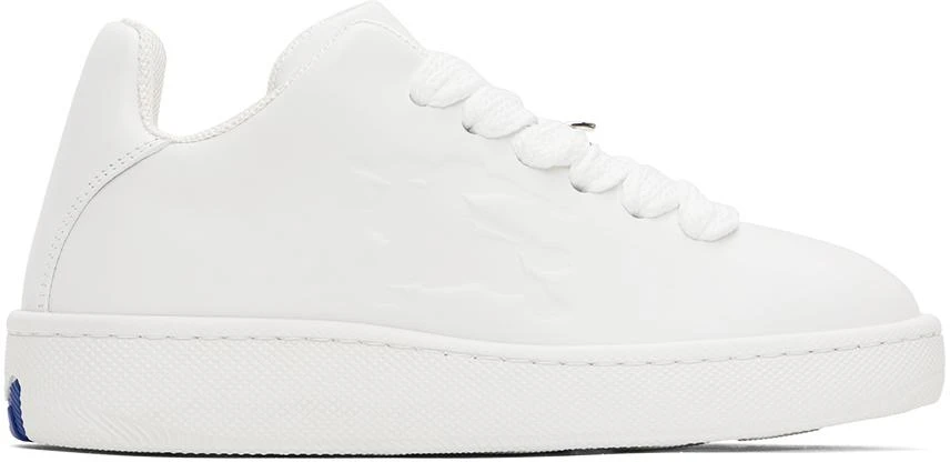 Burberry White Leather Box Sneakers 1