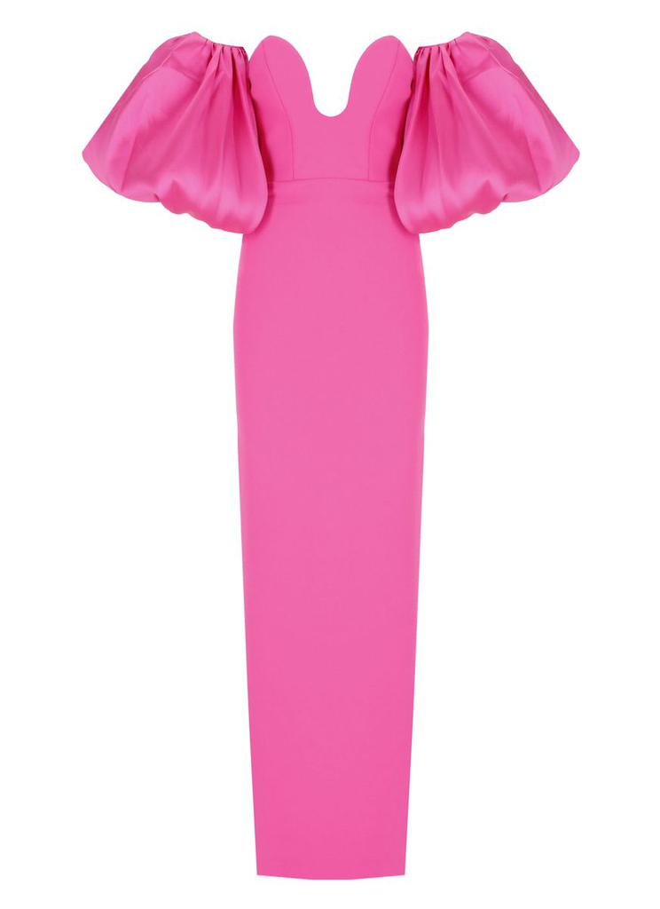 ワンピースその他 SOLACE LONDON Women Dresses OS43001 PUPIN PINK Solace London Priya one-shoulder Gown | Pink | FARFETCH