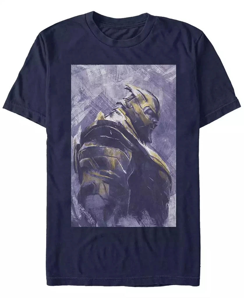 Marvel Marvel Men's Avengers Infinity War Painted Thanos Side Profile Short Sleeve T-Shirt 1