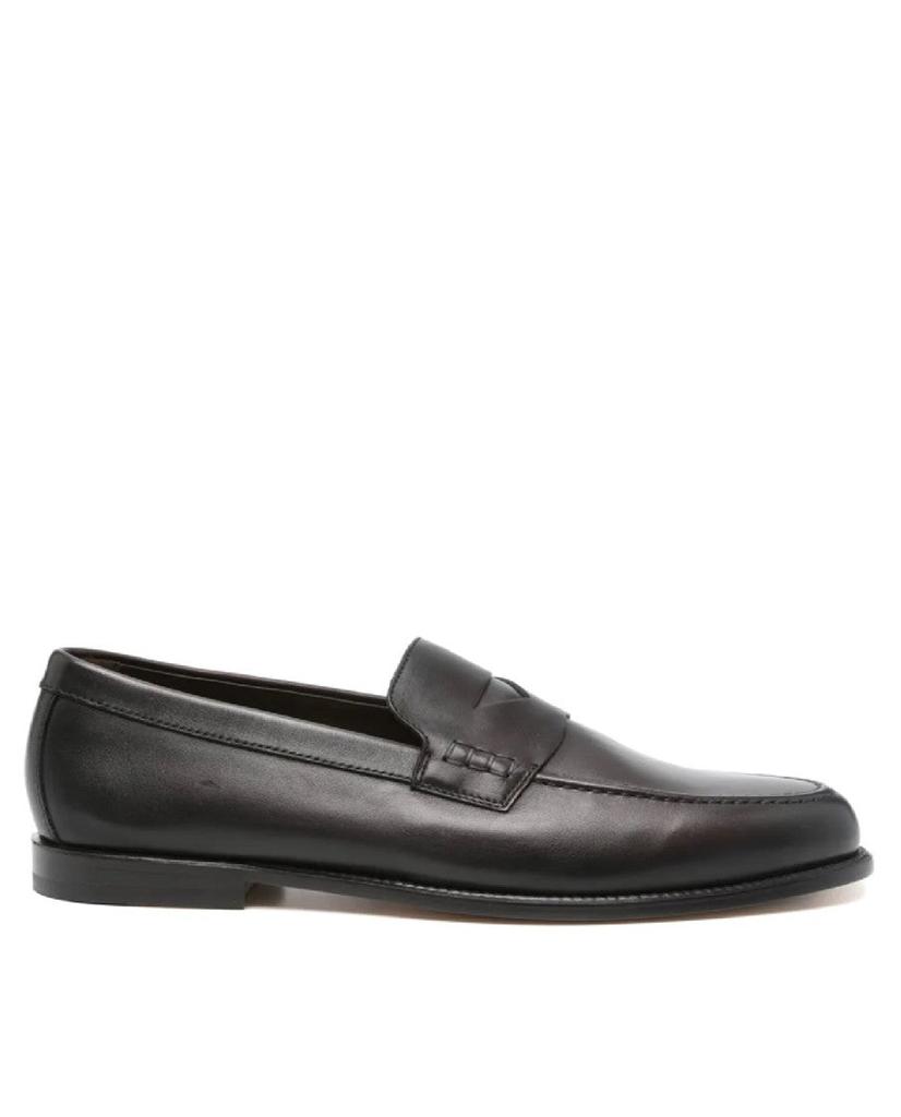 DOUCAL'S Penny Loafer With Smooth Leather Finish