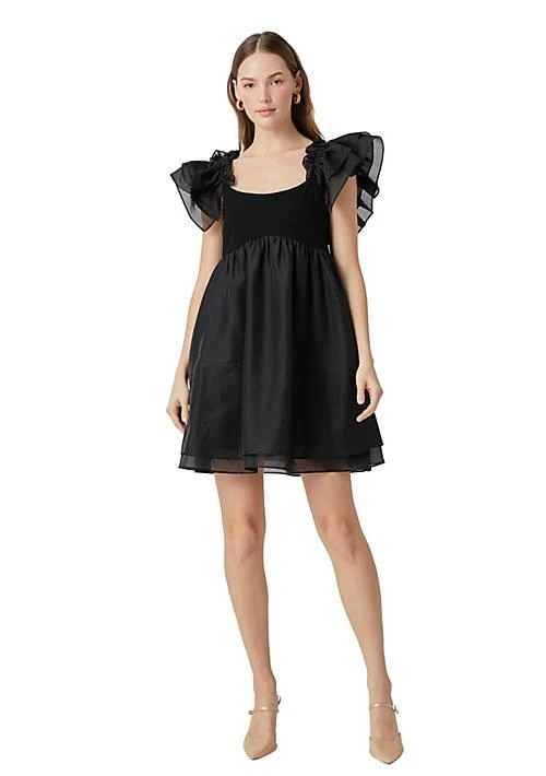 Endless Rose Rose Organza Sleeve Mini Dress 1