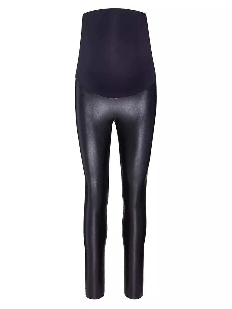 Commando Coated Faux Leather Maternity Leggings 1