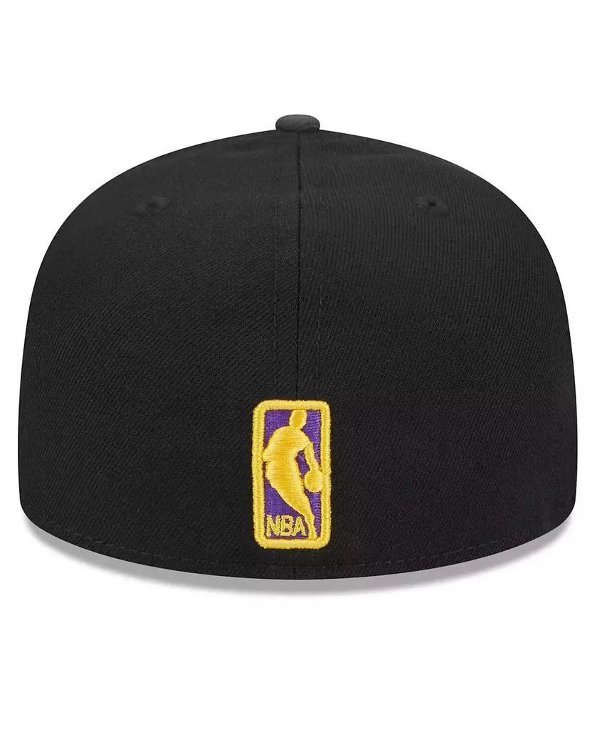 New Era Men's Black Los Angeles Lakers 2024 NBA All-Star Game Rally Drive Checkerboard 59FIFTY Crown Fitted Hat 4