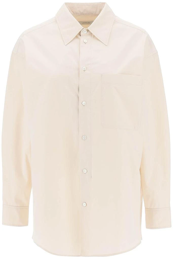 Lemaire oversized shirt in poplin 1