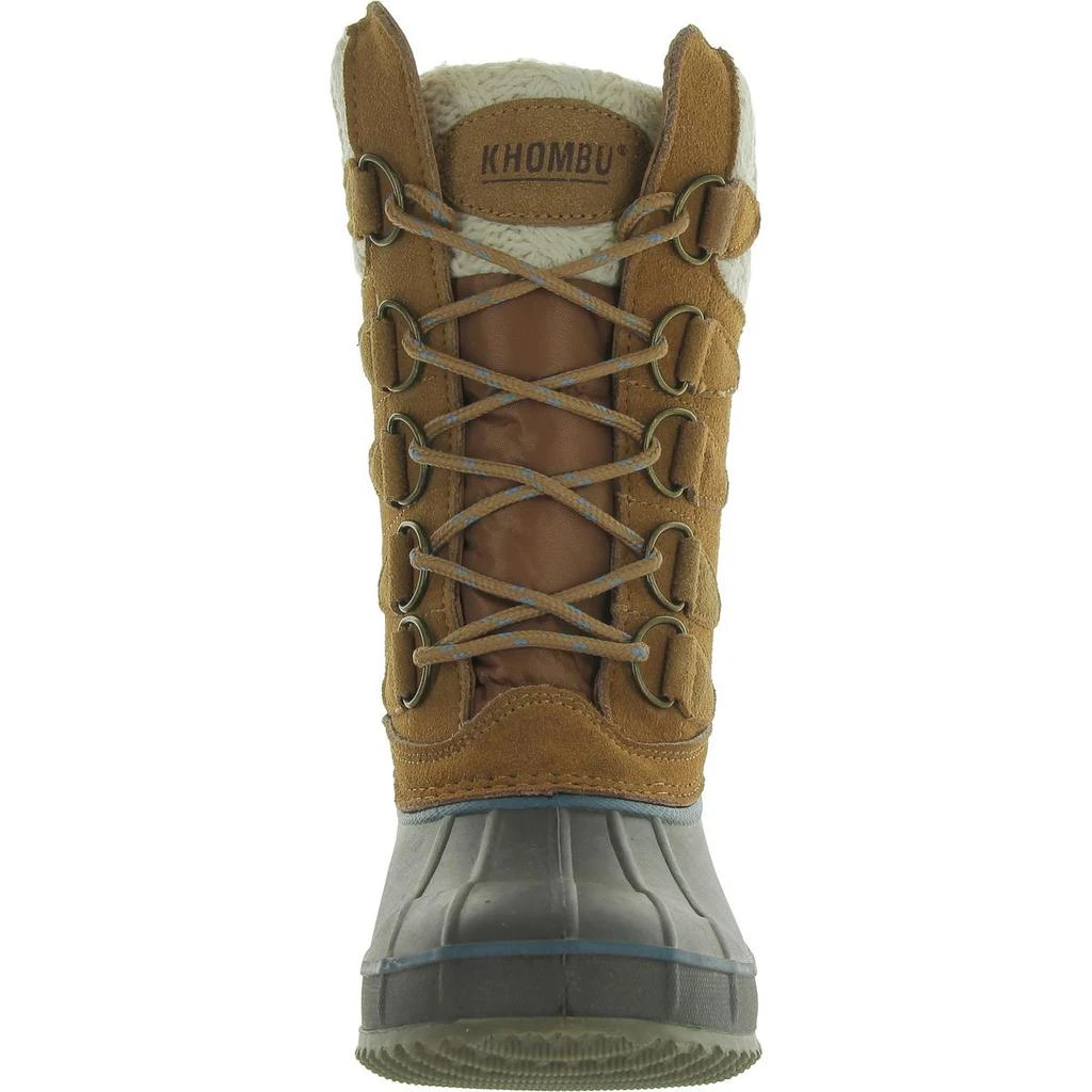 Khombu COZY Womens Leather Lugged Sole Winter & Snow Boots 3