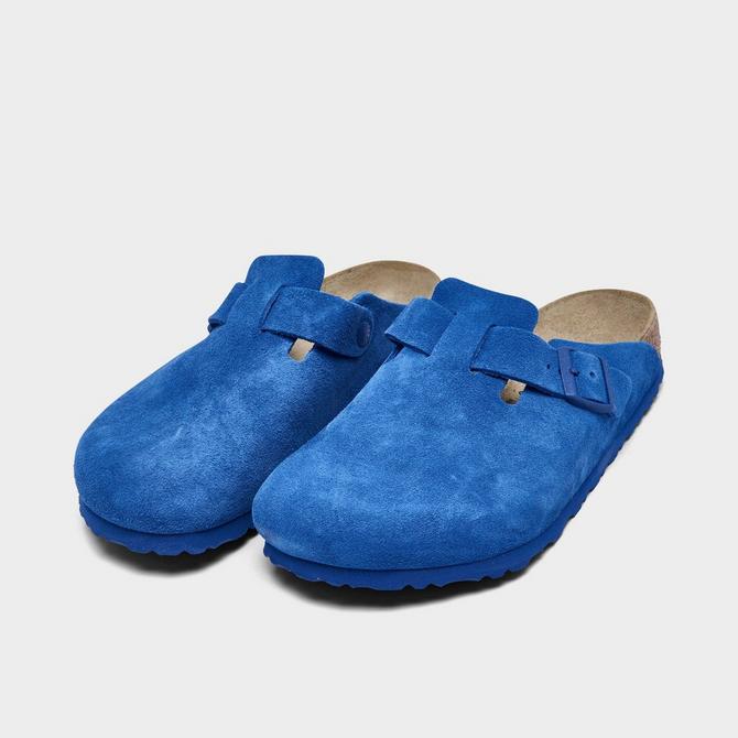 BIRKENSTOCK Men's Birkenstock Boston Suede Leather Birko-Flor Clogs