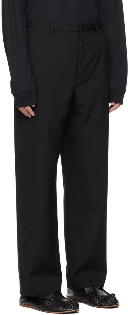 Acne Studios Black Regular-Fit Trousers 2