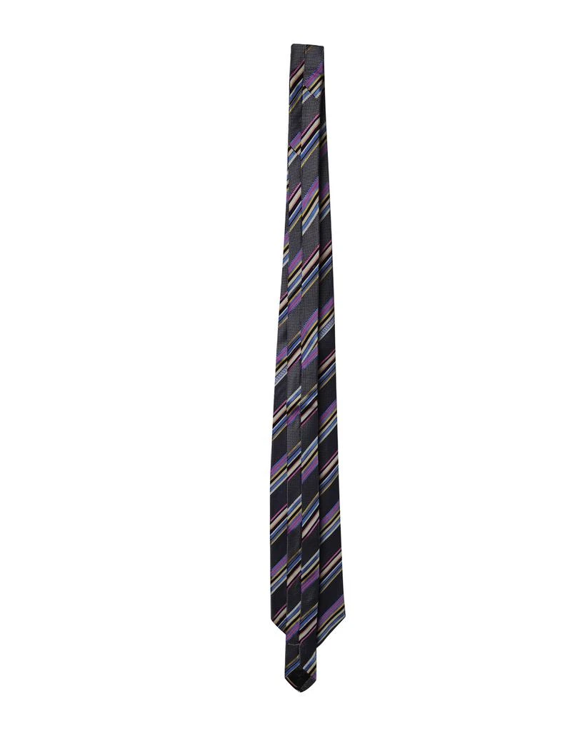 Versace Striped Tie in Multicolor Silk 4