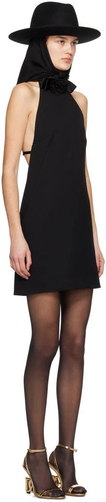 Dolce & Gabbana Black Halter Neck Minidress 2