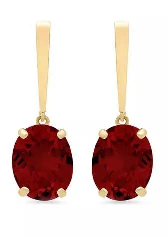 Belk 
Co. 6 ct. t.w. Garnet Drop Earrings