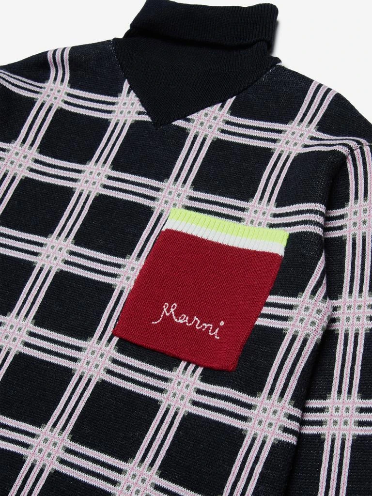 Marni MARNI Girls Sweater Dress in Black 4