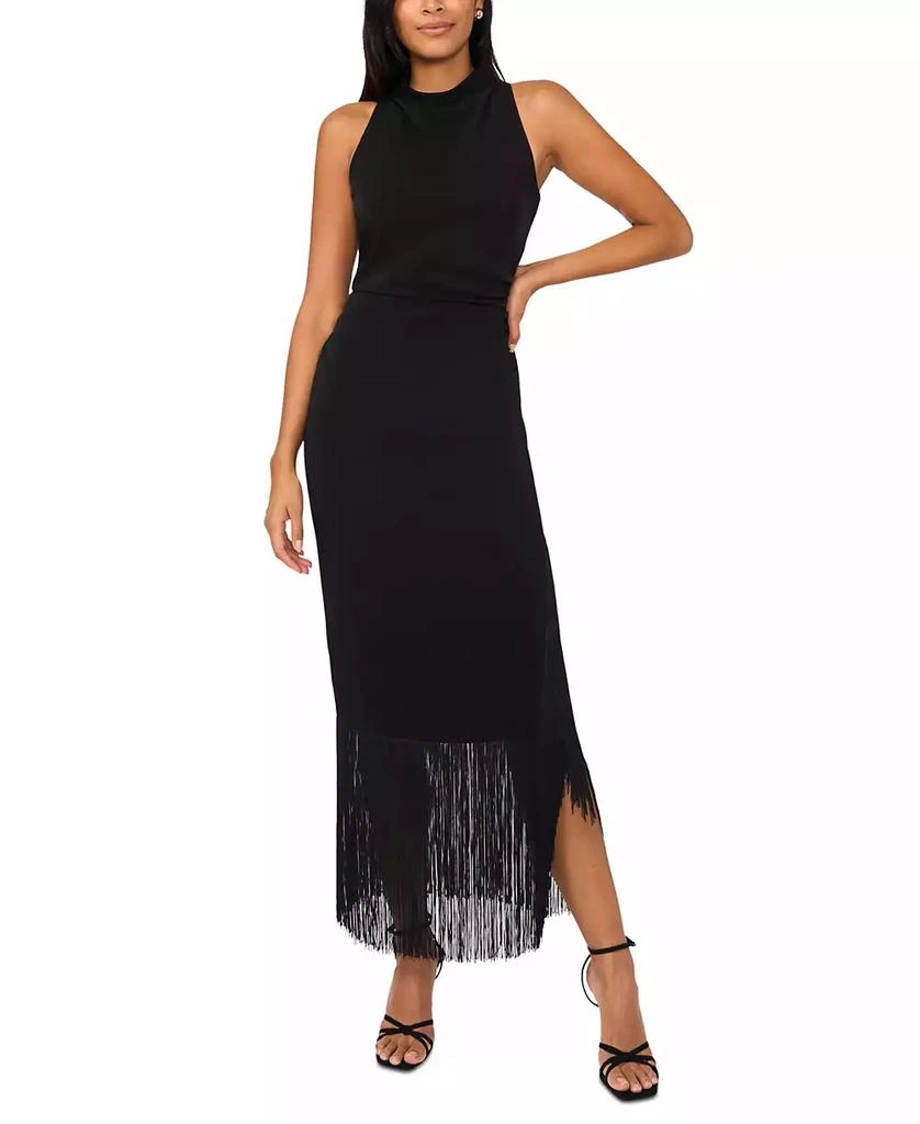 Parker Women's Fringe-Trim Sleeveless Maxi Dress 1