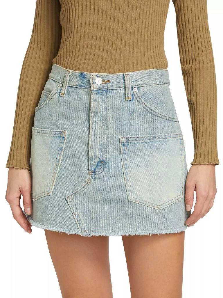 Sea Alba Patch-Pocket Denim Miniskirt 3