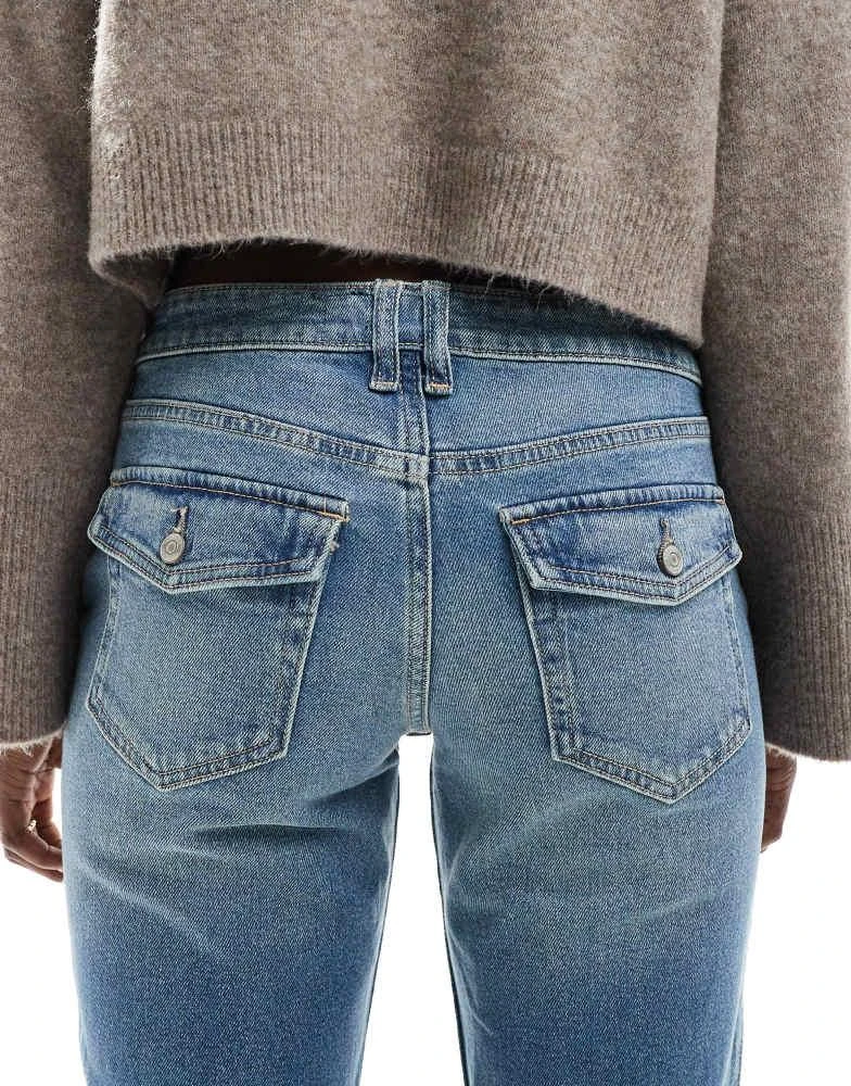 HOLLISTER Hollister low rise relaxed bootcut jean in indigo 4
