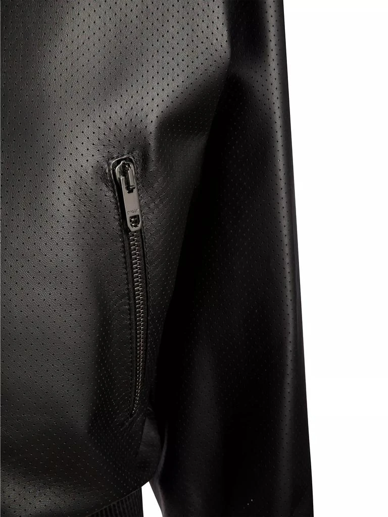 Bally Bally x Adrien Brody Pointelle Leather Bomber Jacket 4