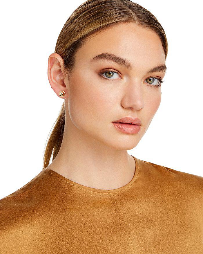 Bloomingdale's Braided-Edge Dome Stud Earrings in 14K Yellow Gold