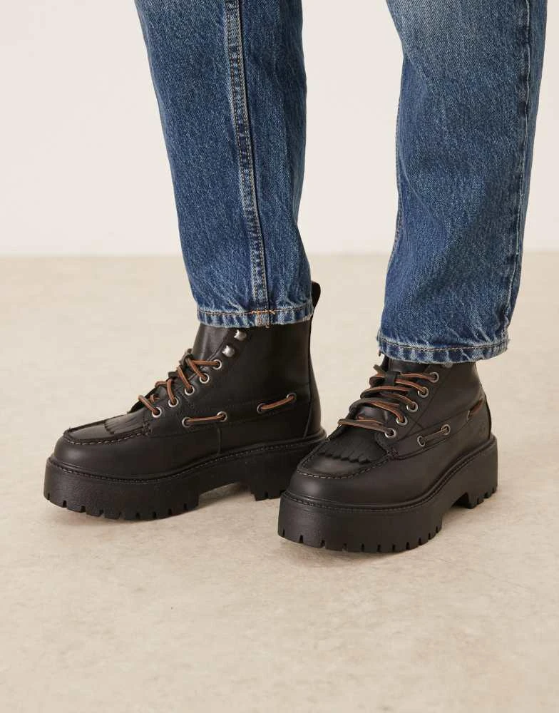 Timberland Stone Street 7 Eye platform boots in black  display picture 1
