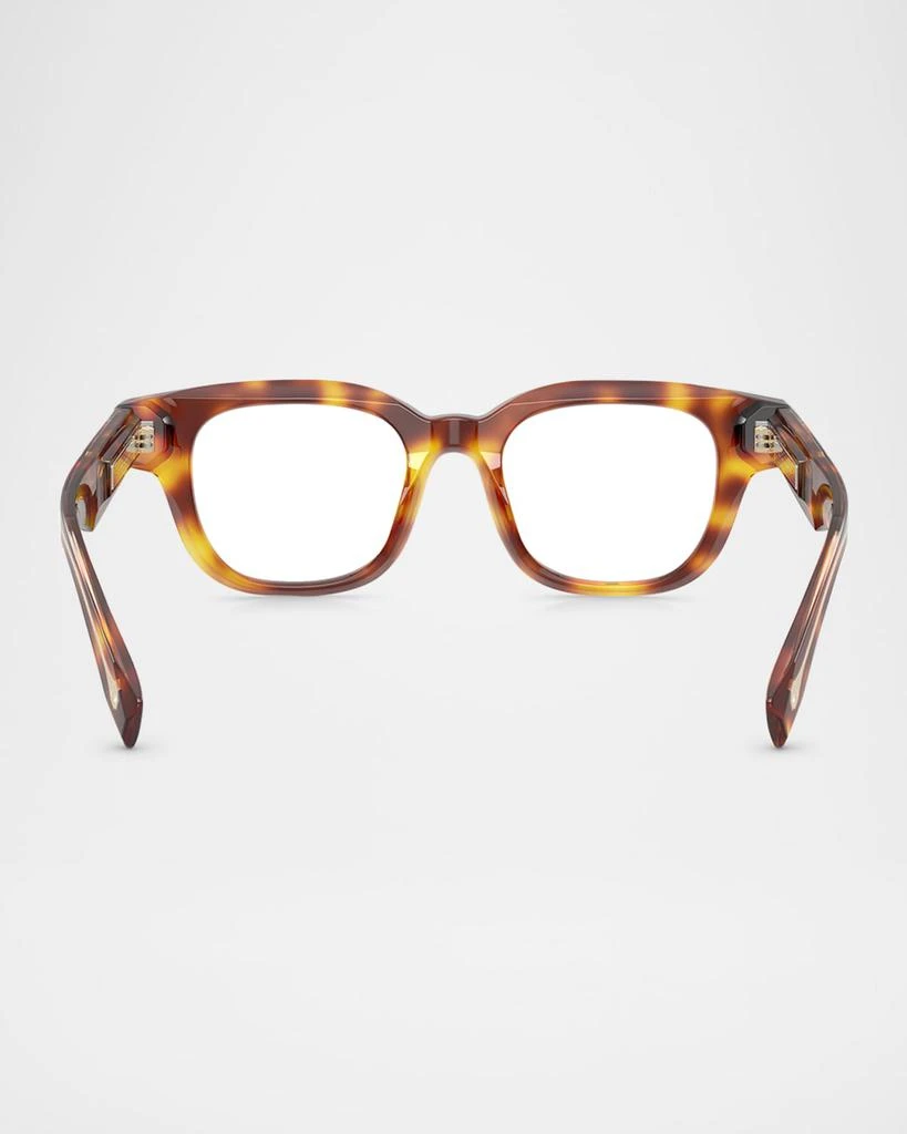 Brunello Cucinelli BC3012 Acetate Blue Light Rectangle Glasses 4