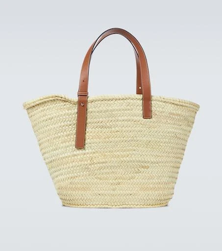 Loewe Large raffia tote bag 5