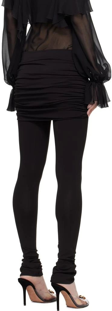BLUMARINE Black Layered Leggings 3