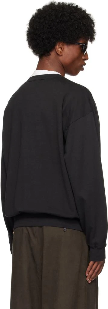AURALEE Black Super High Gauge Sweatshirt 3