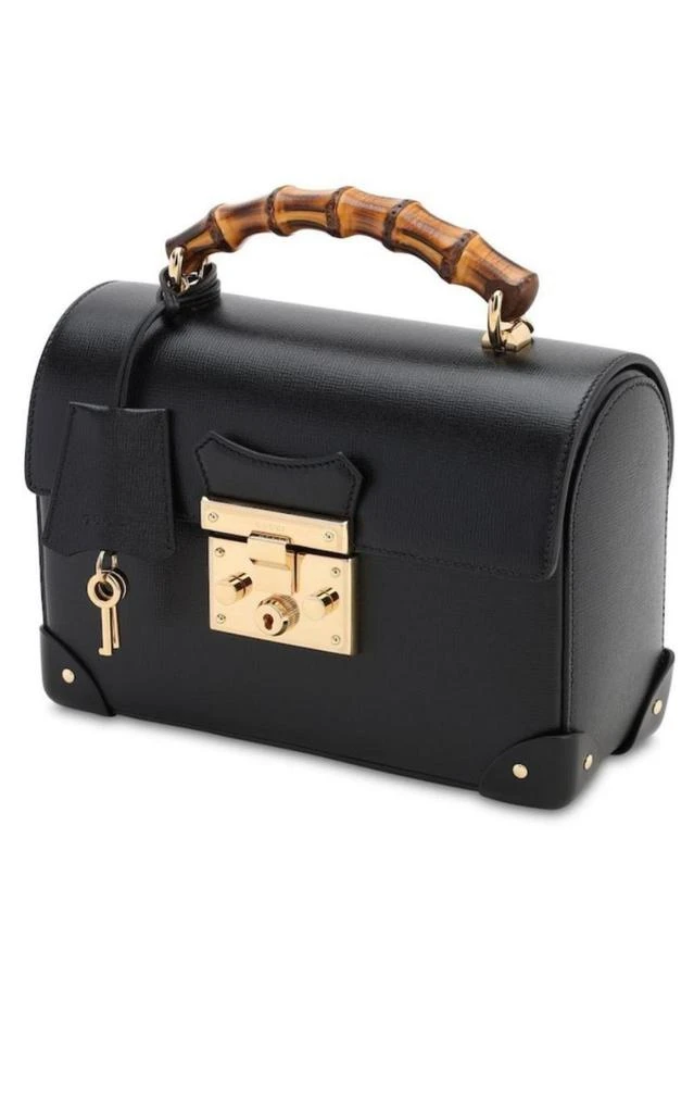Gucci Padlock Small Bamboo Black Shoulder Bag 3