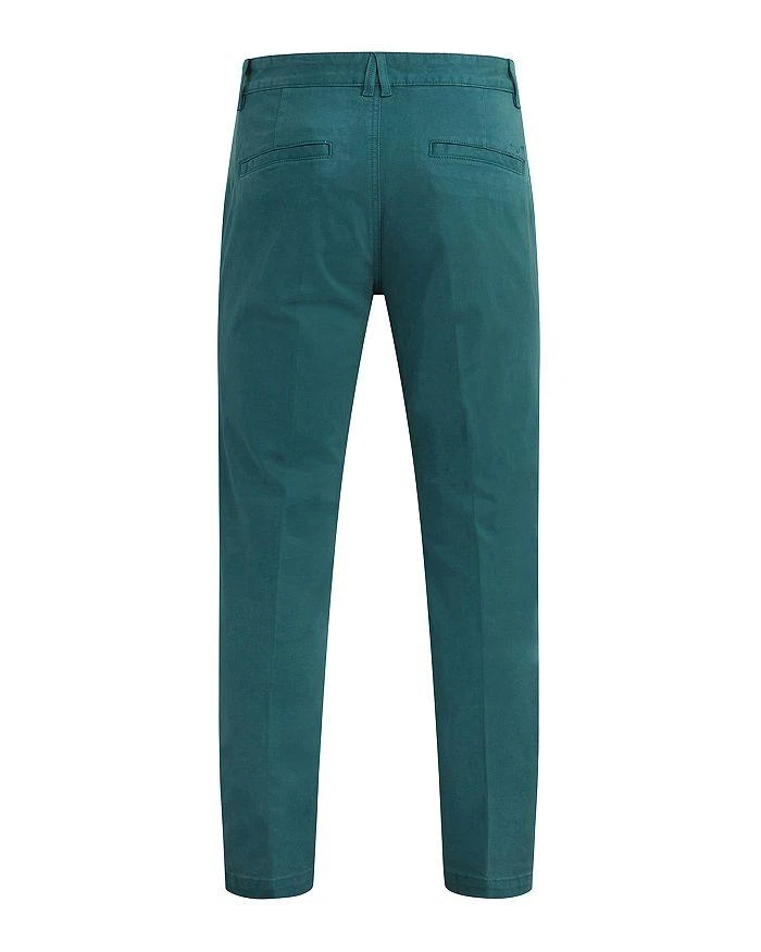 Hudson Classic Slim Straight Fit Chinos in Deep Teal 10