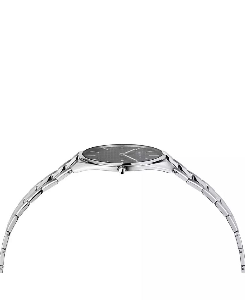 Bering Men's Ultra Slim Silver-Tone Stainless Steel Bracelet Watch 40mm