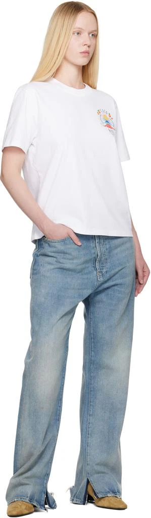 Casablanca White 'Casa Way' Mountain T-shirt 4
